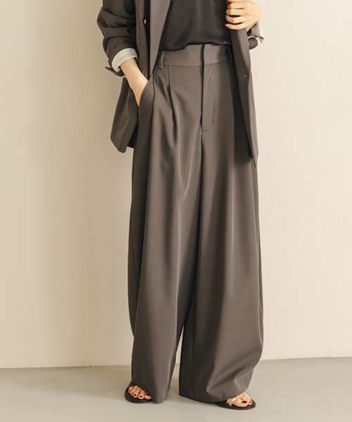 「NOBLE」 パンツ 40 ホワイト レディース_画像6