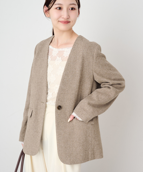SLOBE IENA（スローブイエナ） ジャケット ノーカラージャケット セミ