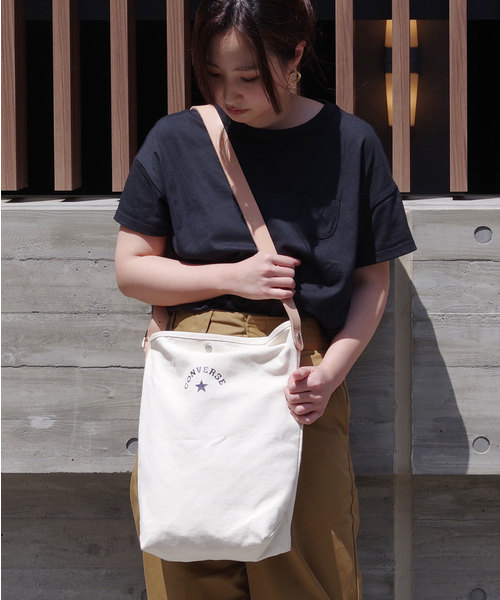 JILLSTUART正規品/送料関税込み Leather Combi Canvas Bag JILLSTUART]☆MOMO CANVAS DRAWSTRING BAG (JILLSTUART