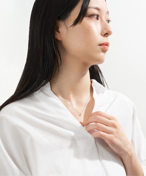 Jewel closet by L&Co. ネックレス PT900 0.1ct Diamond Necklace