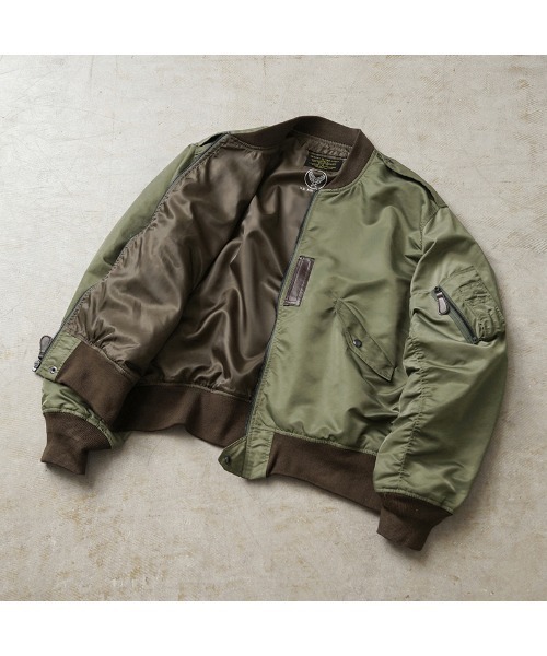 WAIPER 米軍 L-2フライトジャケット MIL-J-5391 サイズ46 WAIPER.inc ブルゾン アウター 米軍 L-2 フライトジャケット MIL