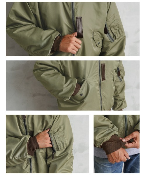 WAIPER.inc ブルゾン アウター 米軍 L-2 フライトジャケット MIL-J