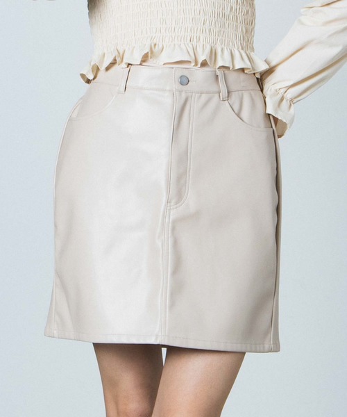 スカート Wego セットアップ対応商品 フェイクレザースカート Zozotown Paypayモール店 通販 Paypayモール