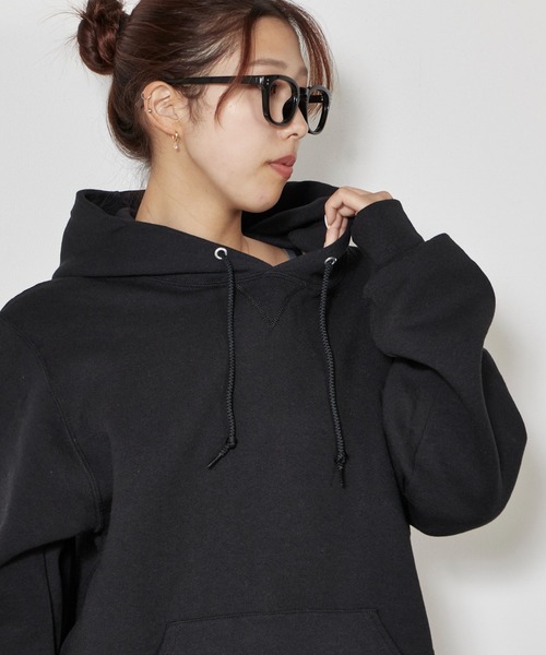 ラッセル RUSSELL ブラック パーカー 黒 XL メンズ レディース 美品 Russell Athletic（ラッセル アスレティック） パーカー メンズ