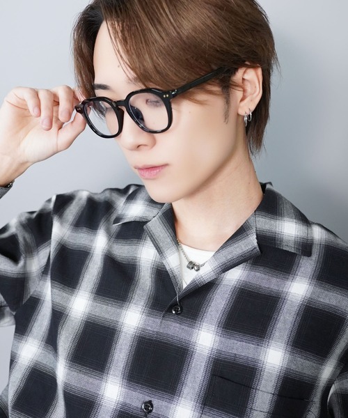 SPINNS（スピンズ） 伊達メガネ メガネ 眼鏡 太めフレーム