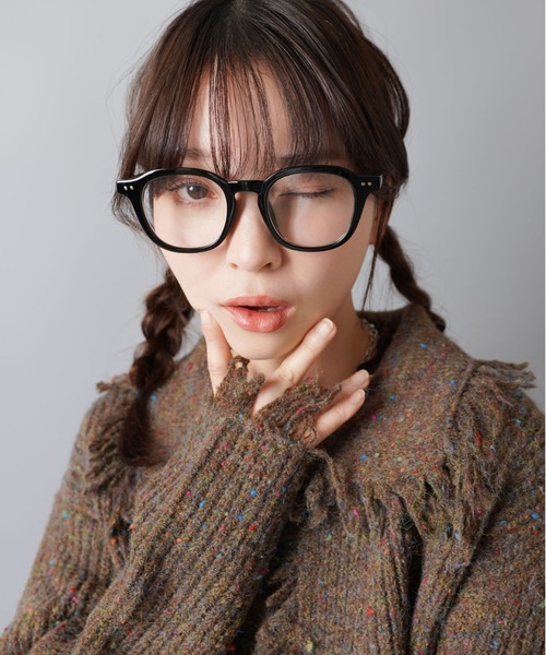 SPINNS（スピンズ） 伊達メガネ メガネ 眼鏡 太めフレーム