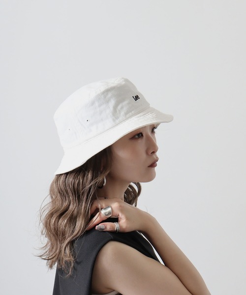 1*8様 70s Lee バケットハット ホワイト Lee（リー） 帽子 ハット Lee COLOR BUCKET OG COTTON カラー バケット
