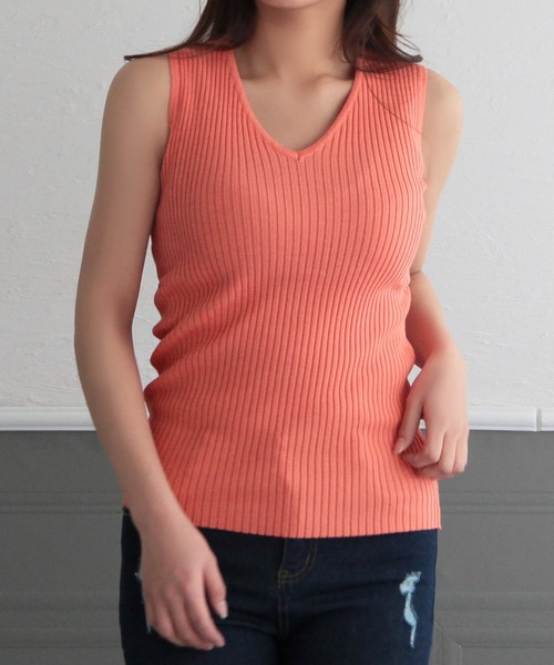 ★ヤマダヤ　MIREPOIX　Ｖネックノースリーブニット　新品未使用★ ☆ヤマダヤ MIREPOIX Vネックノースリーブニット 新品未使用