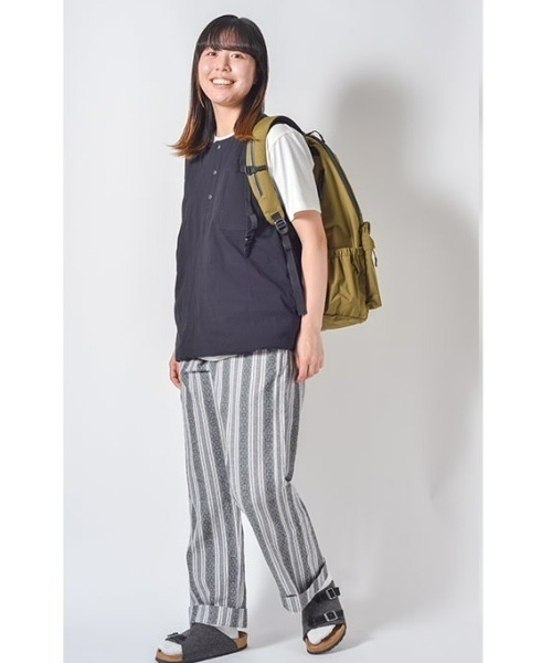 B*B様 W167 wjk stripe easy trousers グレー X stripe easy pants | wissy