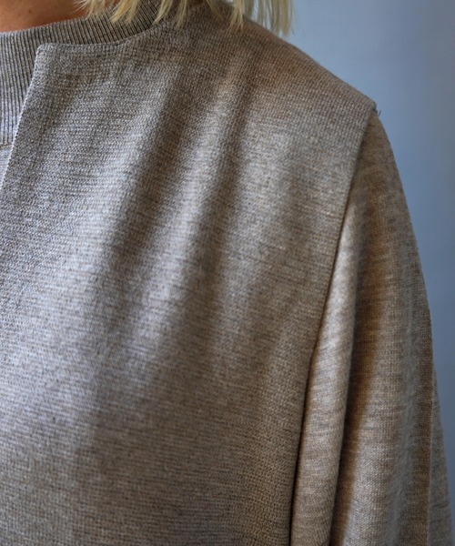 ニット セーター DROIT BELLO（ドロイトベロ）ニットレイヤードワンピース レディース DROIT BELLO ニット セーター BELLO（ドロイトベロ）ニット