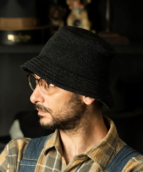 Mr.FATMAN ミスターファットマン 帽子 ハット Mr.FATMAN 帽子 ハット Nothern knit Bucket Hat ミスターファットマン