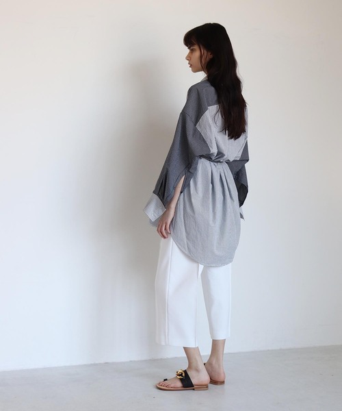 DRESSLAVE パンツ center tuck belt pants(センタータックベルト