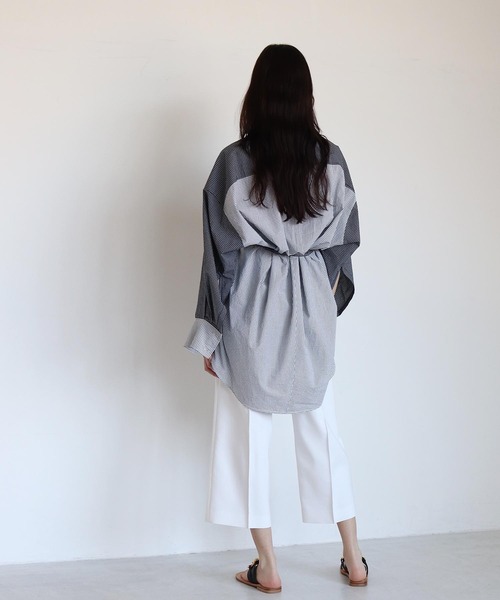DRESSLAVE パンツ center tuck belt pants(センタータックベルト