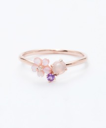 BLOOM（ブルーム） 指輪 リング 4月誕生花 K10 ピンクゴールド サクラ