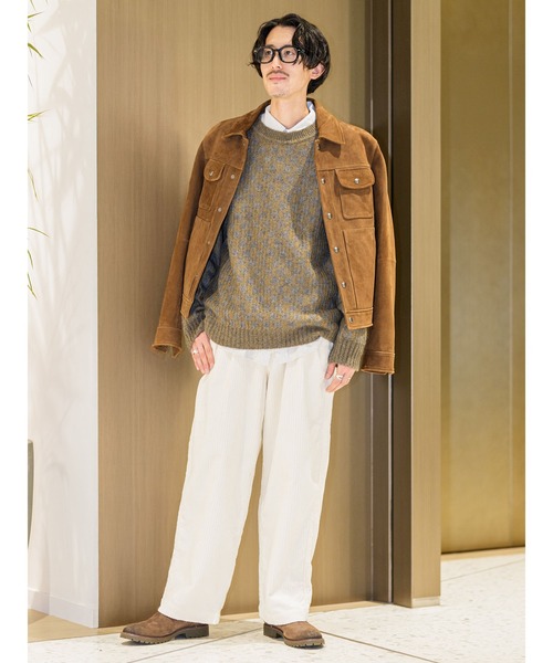 コート ジャケット スエードレザー トラッカージャケット メンズ