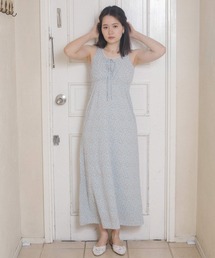 90s US古着　小花柄ノースリーブ　ロングワンピース　M 紺　レーヨン 楽天市場】【クーポンで20%OFF】ワンピース 夏 半袖