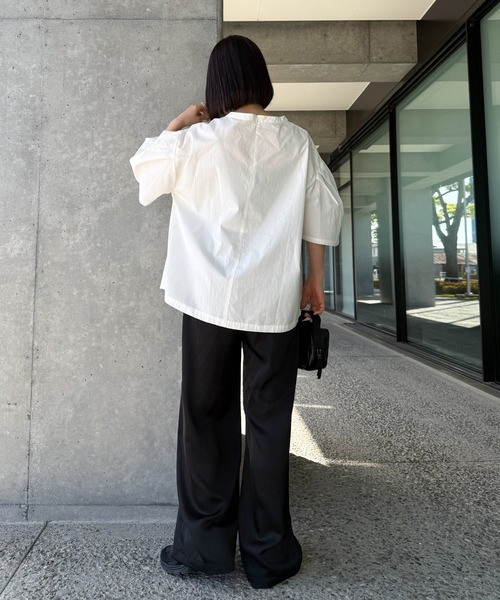ブラウス シャツ タックスリーブスモックシャツ レディース : ZOZOTOWN