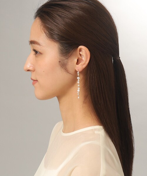 COCOSHNIK（ココシュニック） ピアス K10バロックパールランダム