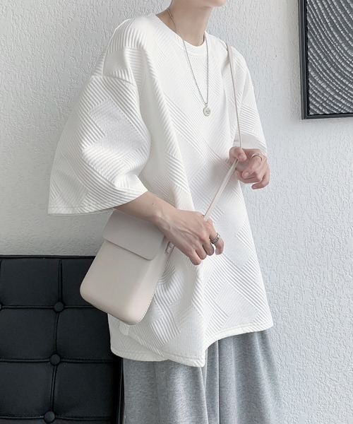 tシャツ 「FVLMEN」side slit button halfsleeve tee/サイド スリット