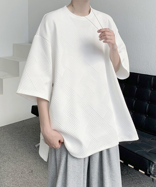 tシャツ 「FVLMEN」side slit button halfsleeve tee/サイド スリット