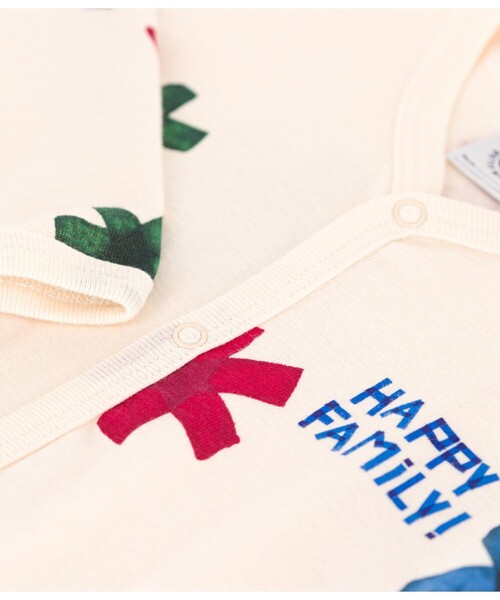 ⭐︎新品未使用　bonjour ロンパース　2y PETIT BATEAU（プチバトー） ベビー服 ロンパース プリント足なし