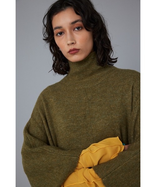ニット セーター Square knit poncho　スクエアニットポンチョ レディース HeRIN.CYE ニット セーター Square knit poncho スクエアニット