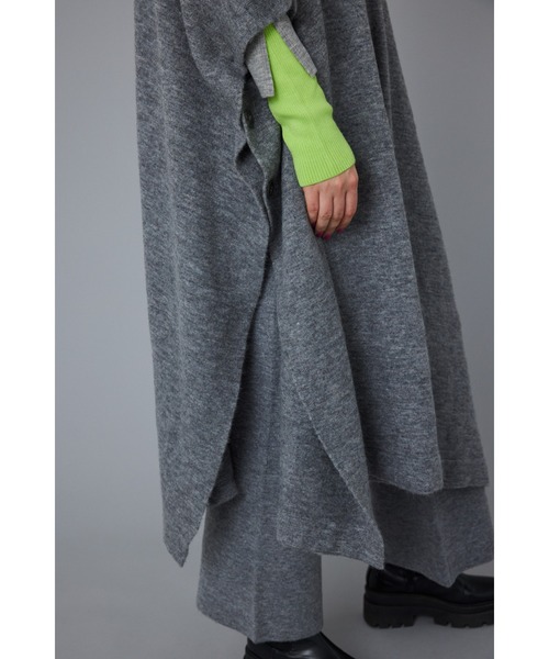 ニット セーター Square knit poncho　スクエアニットポンチョ レディース HeRIN.CYE ニット セーター Square knit poncho スクエアニット