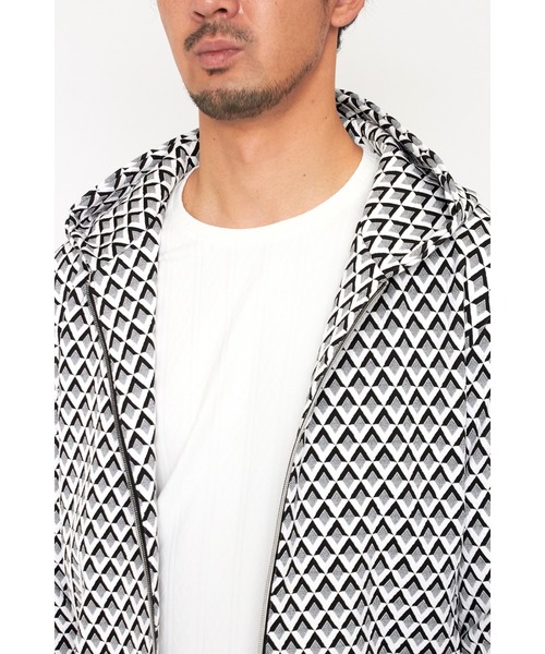 HIGH STREET∴ジオメトリックブリスターZipパーカー HIGH STREET パーカー STREET∴ジオメトリックブリスターZip