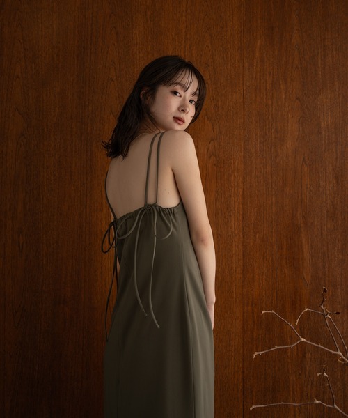 mideal（マイディール） ワンピース ribbon detail cami onepiece