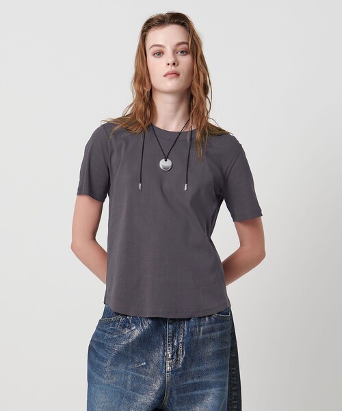 ASTRAET CO フライス フリルTシャツ ASTRAET（アストラット） tシャツ 「ASTRAET」フライス クルーネックT