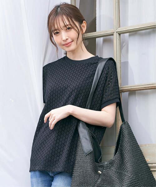 tシャツ M2345 アイレットプルオーバー レディース ikka tシャツ アイレットレースプルオーバー レディース