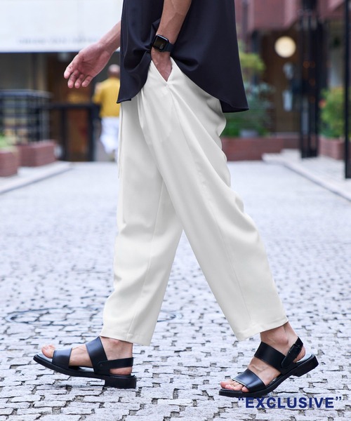 ATTACHMENT スラックス STUDIOUS別注 Belted Wide Slacks メンズ