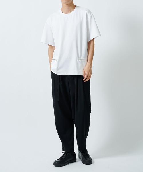 完売品　STUDIOUS別注 BELTED WIDE SLACKS パンツ　S 別注〉Belted Wide Slacks