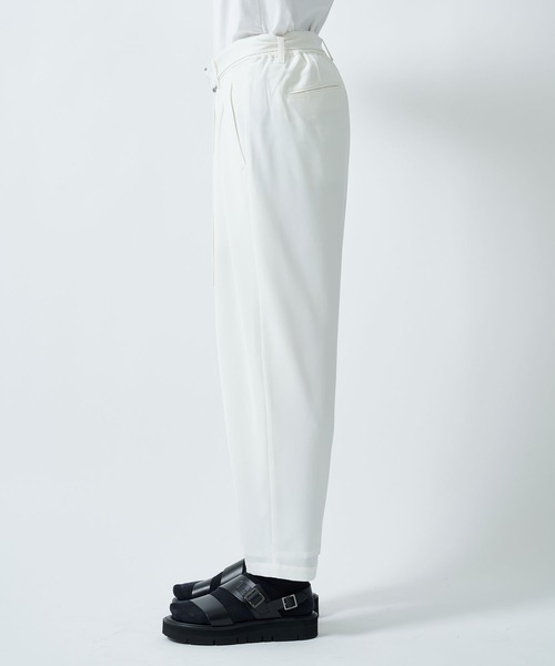 ATTACHMENT スラックス STUDIOUS別注 Belted Wide Slacks メンズ