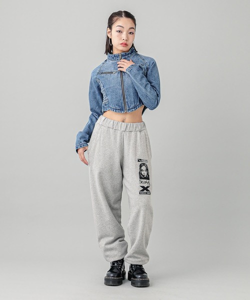 X-girl（エックスガール） デニムジャケット gジャン ZIP UP STAND