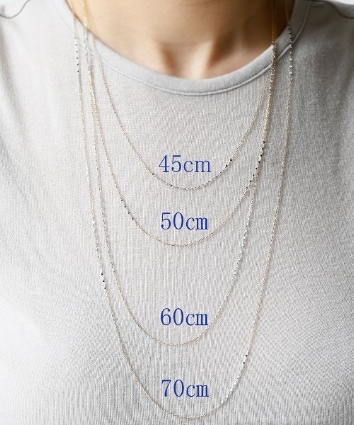 sowi ネックレス K10 ligne ネックレス 45cm レディース