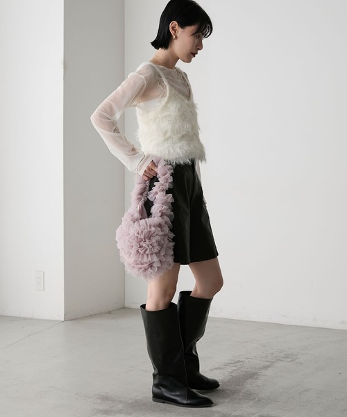 DESIGNWORKS / デザインワークス フリンジ ニットジレ DESIGNWORKS / デザインワークス フリンジ ニットジレ