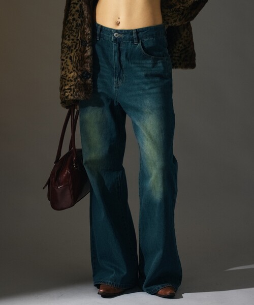 【新品未使用】HTH distressed denimヴィンテージ デニム FREAK'S STORE ジーンズ 限定展開 MR HEARTS/ミスターハーツ