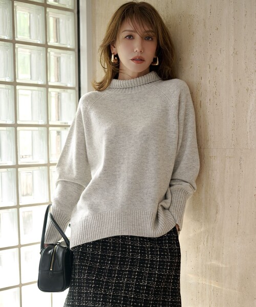 組曲（KUMIKYOKU） ニット セーター ウールカシミヤミックス ロール