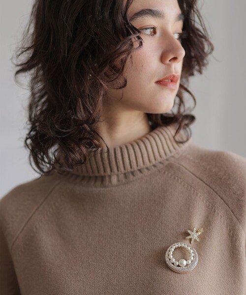 組曲（KUMIKYOKU） ニット セーター ウールカシミヤミックス ロール