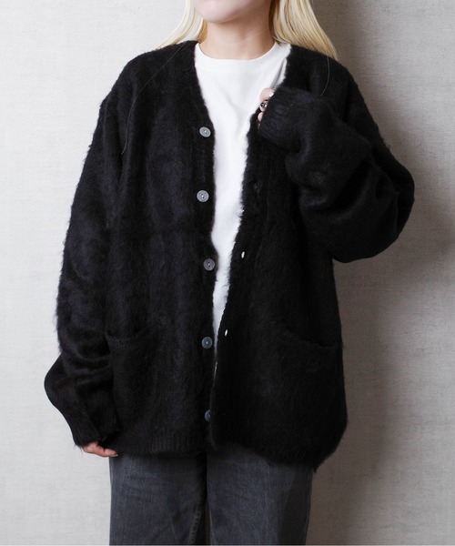 カーディガン 「INNOCENT」MOHAIR TOUCH CARDIGANモヘアタッチニット
