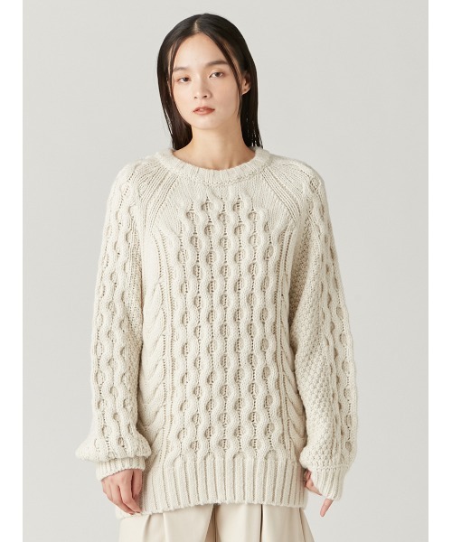 ケーブルニットミニワンピ FRAY I.D ワンピース ケーブルニットミニワンピース : ZOZOTOWN