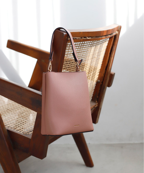 ANEMONE ショルダーバッグ バッグ レザー調スクエア2WAYバッグ