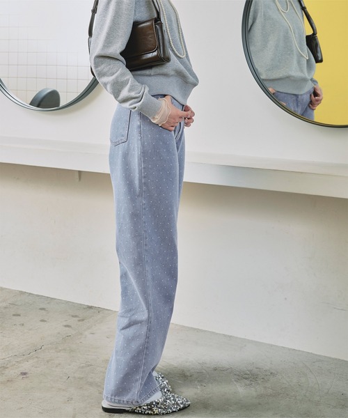 titivate（ティティベイト） ジーンズ デニム デニムパンツ ドット