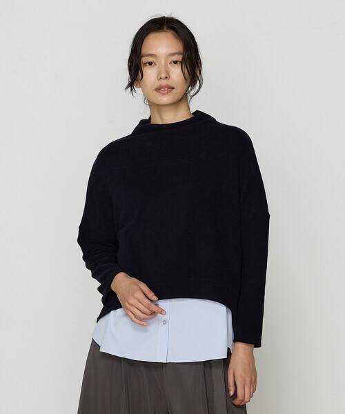 tシャツ ニットコール レイヤードセーター レディース