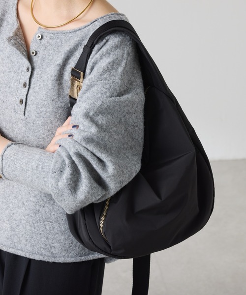 PAPILLONNER パピヨネ ナイロンテープショルダーバッグ ブラック PAPILLONNER（パピヨネ） ショルダーバッグ バッグ ナイロンテープ