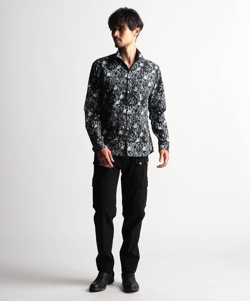 NICOLE CLUB FOR MEN カーゴパンツ ガムストレッチ デザイン