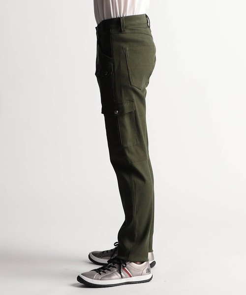 NICOLE CLUB FOR MEN カーゴパンツ ガムストレッチ デザイン