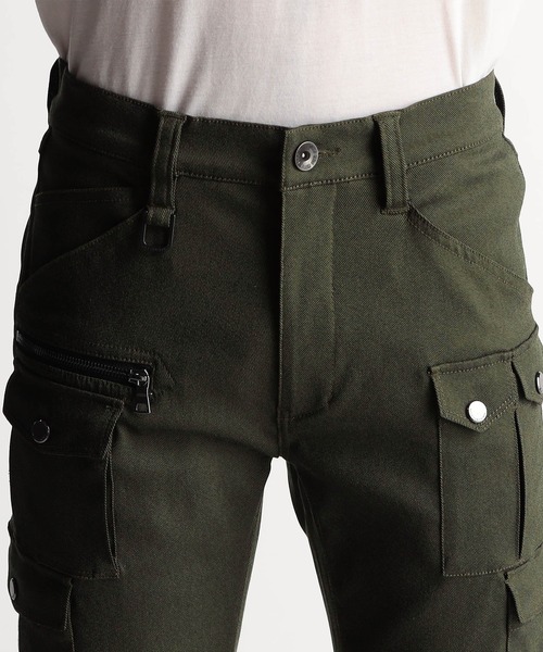 パンツ NICOLE CLUB FOR MEN coating cargo pants NICOLE CLUB FOR MEN カーゴパンツ ガムストレッチ デザイン