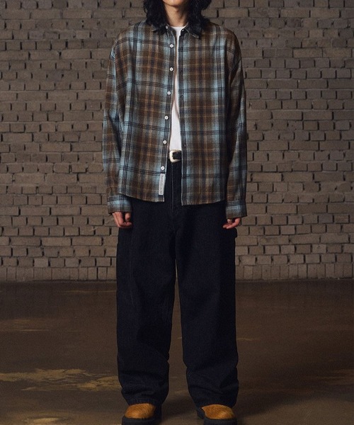 ブラウス シャツ 「UNISEX」F.ILLUMINATE／GADIチェックシャツ レディース メンズ | F.ILLUMINATE | 02